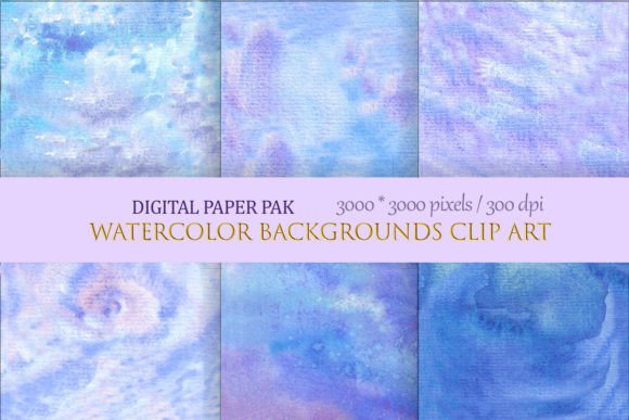 Watercolor Backgrounds, Clipart, and JPG Resources for Creatives