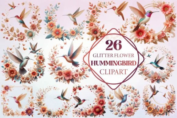 Watercolor Glitter Flower Hummingbird: A Designer's Guide