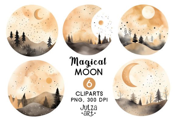 Watercolor Moon Clipart: A Designer's Guide