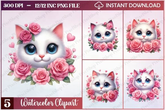 Watercolor Valentine Cat Clipart: A Designer's Guide
