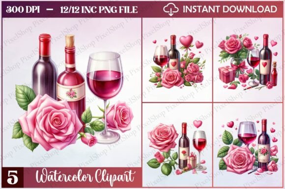 Watercolor Valentine Glass Clipart: A Design Asset Worth Knowing